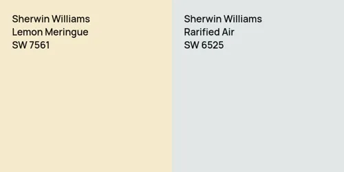 SW 7561 Lemon Meringue vs SW 6525 Rarified Air