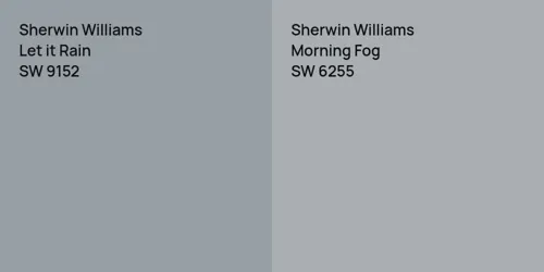 SW 9152 Let it Rain vs SW 6255 Morning Fog