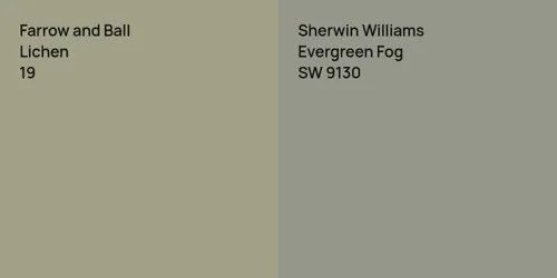 19 Lichen vs SW 9130 Evergreen Fog