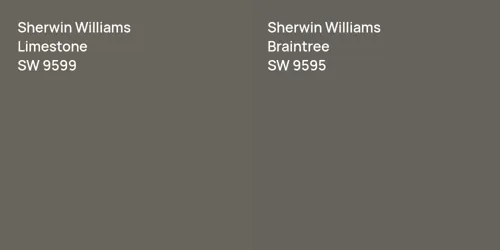 SW 9599 Limestone vs SW 9595 Braintree