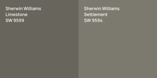 SW 9599 Limestone vs SW 9594 Settlement