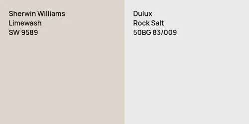 SW 9589 Limewash vs 50BG 83/009 Rock Salt