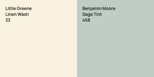 33 Linen Wash vs 458 Sage Tint