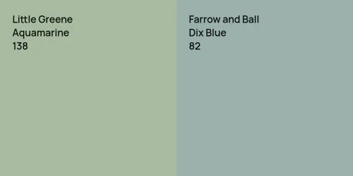 138 Aquamarine vs 82 Dix Blue