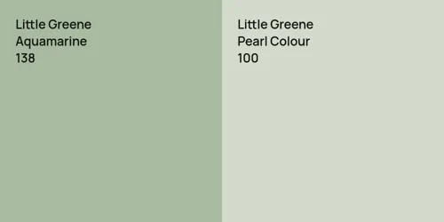 138 Aquamarine vs 100 Pearl Colour