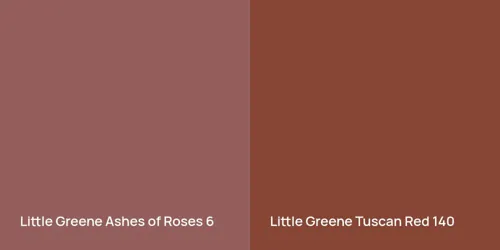 6 Ashes of Roses vs 140 Tuscan Red