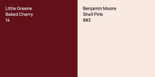 14 Baked Cherry vs 883 Shell Pink