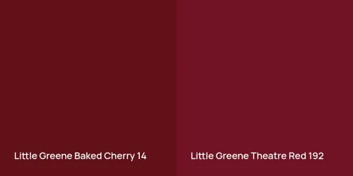 14 Baked Cherry vs 192 Theatre Red