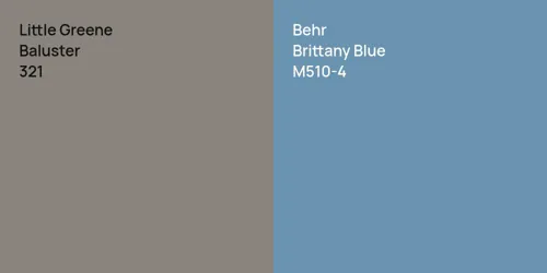 321 Baluster vs M510-4 Brittany Blue