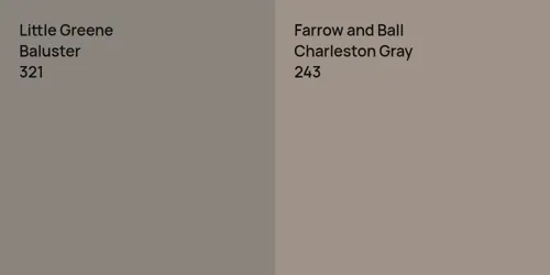 321 Baluster vs 243 Charleston Gray