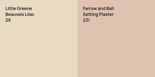 29 Beauvais Lilac vs 231 Setting Plaster