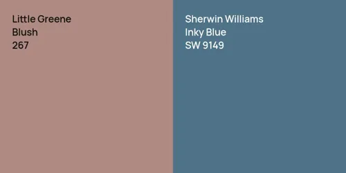 267 Blush vs SW 9149 Inky Blue