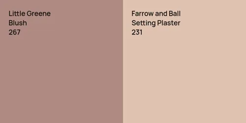 267 Blush vs 231 Setting Plaster