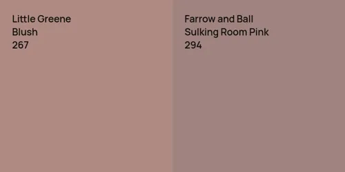 267 Blush vs 294 Sulking Room Pink