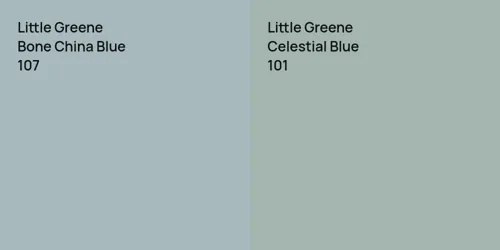 107 Bone China Blue vs 101 Celestial Blue