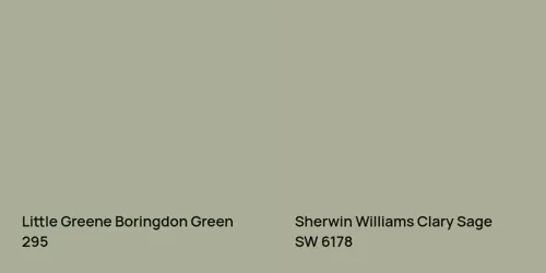 295 Boringdon Green vs SW 6178 Clary Sage