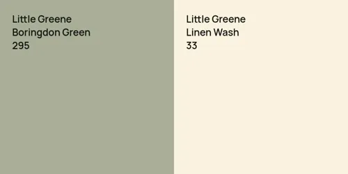 295 Boringdon Green vs 33 Linen Wash