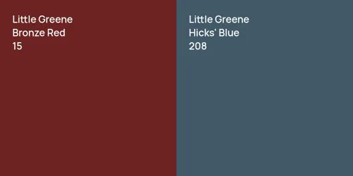 15 Bronze Red vs 208 Hicks' Blue