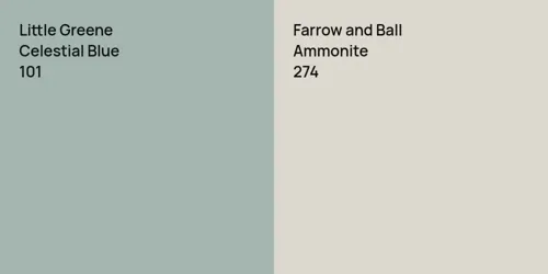 101 Celestial Blue vs 274 Ammonite