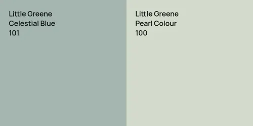 101 Celestial Blue vs 100 Pearl Colour