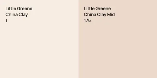 1 China Clay  vs 176 China Clay Mid