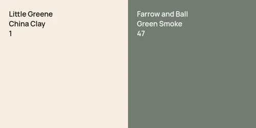 1 China Clay  vs 47 Green Smoke