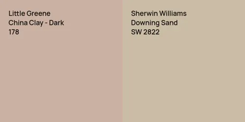 178 China Clay - Dark vs SW 2822 Downing Sand