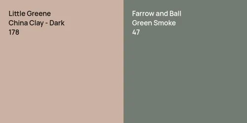 178 China Clay - Dark vs 47 Green Smoke