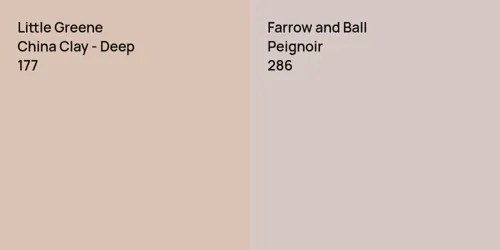 177 China Clay - Deep vs 286 Peignoir