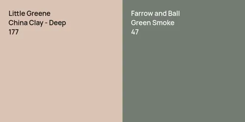 177 China Clay - Deep vs 47 Green Smoke