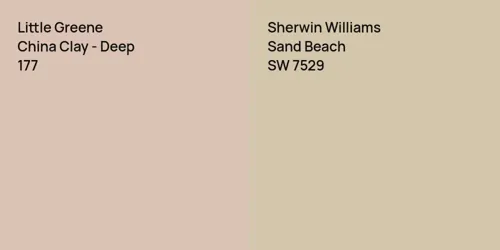 177 China Clay - Deep vs SW 7529 Sand Beach