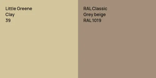 39 Clay vs RAL 1019  Grey beige