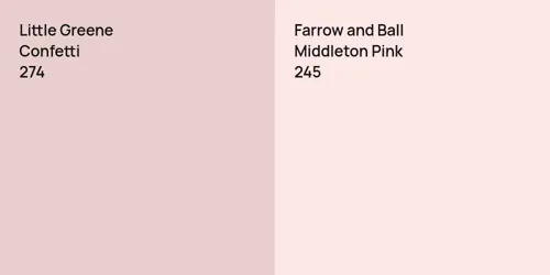 274 Confetti vs 245 Middleton Pink