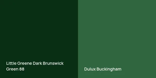 88 Dark Brunswick Green vs null Buckingham