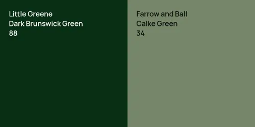 88 Dark Brunswick Green vs 34 Calke Green