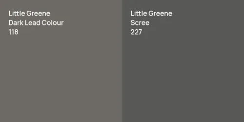 118 Dark Lead Colour vs 227 Scree