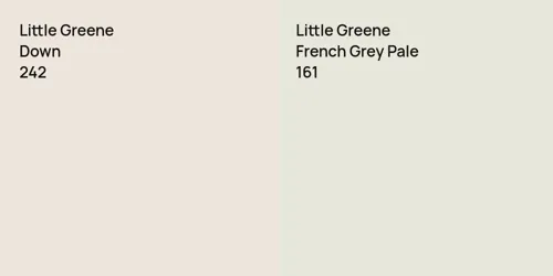 242 Down vs 161 French Grey Pale