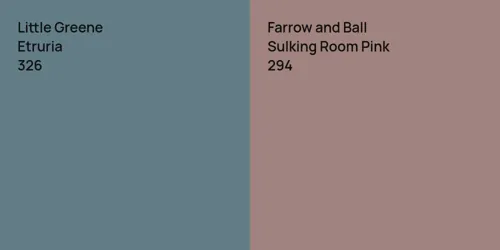 326 Etruria vs 294 Sulking Room Pink