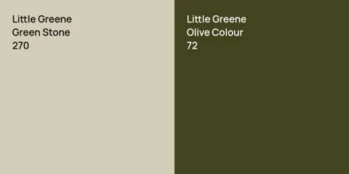 270 Green Stone vs 72 Olive Colour