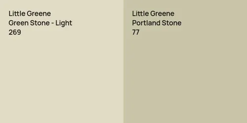 269 Green Stone - Light vs 77 Portland Stone