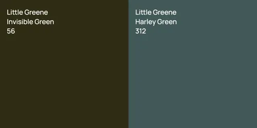56 Invisible Green vs 312 Harley Green