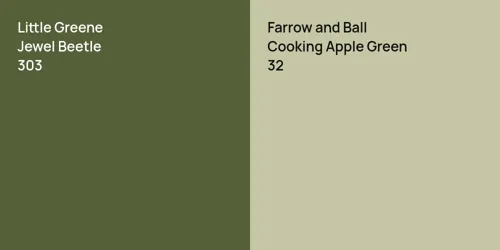 303 Jewel Beetle vs 32 Cooking Apple Green