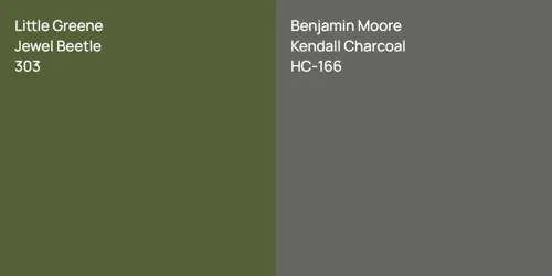 303 Jewel Beetle vs HC-166 Kendall Charcoal