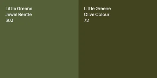 303 Jewel Beetle vs 72 Olive Colour