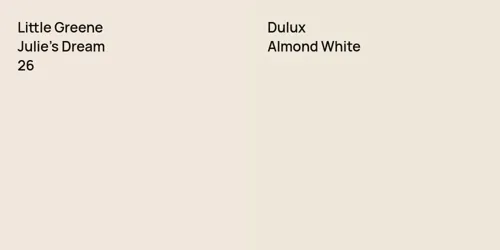 26 Julie's Dream vs null Almond White