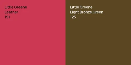 191 Leather vs 123 Light Bronze Green