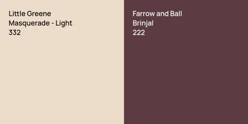 332 Masquerade - Light vs 222 Brinjal