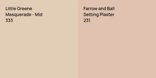 333 Masquerade - Mid vs 231 Setting Plaster