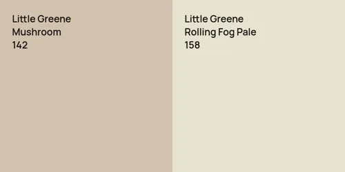 142 Mushroom vs 158 Rolling Fog Pale