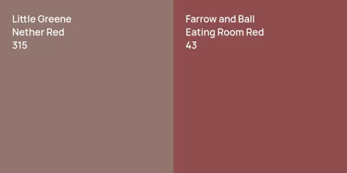 315 Nether Red vs 43 Eating Room Red